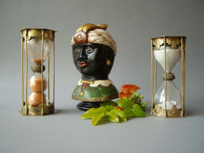 A MOOR’S TILLER HEAD 18TH CENTURY